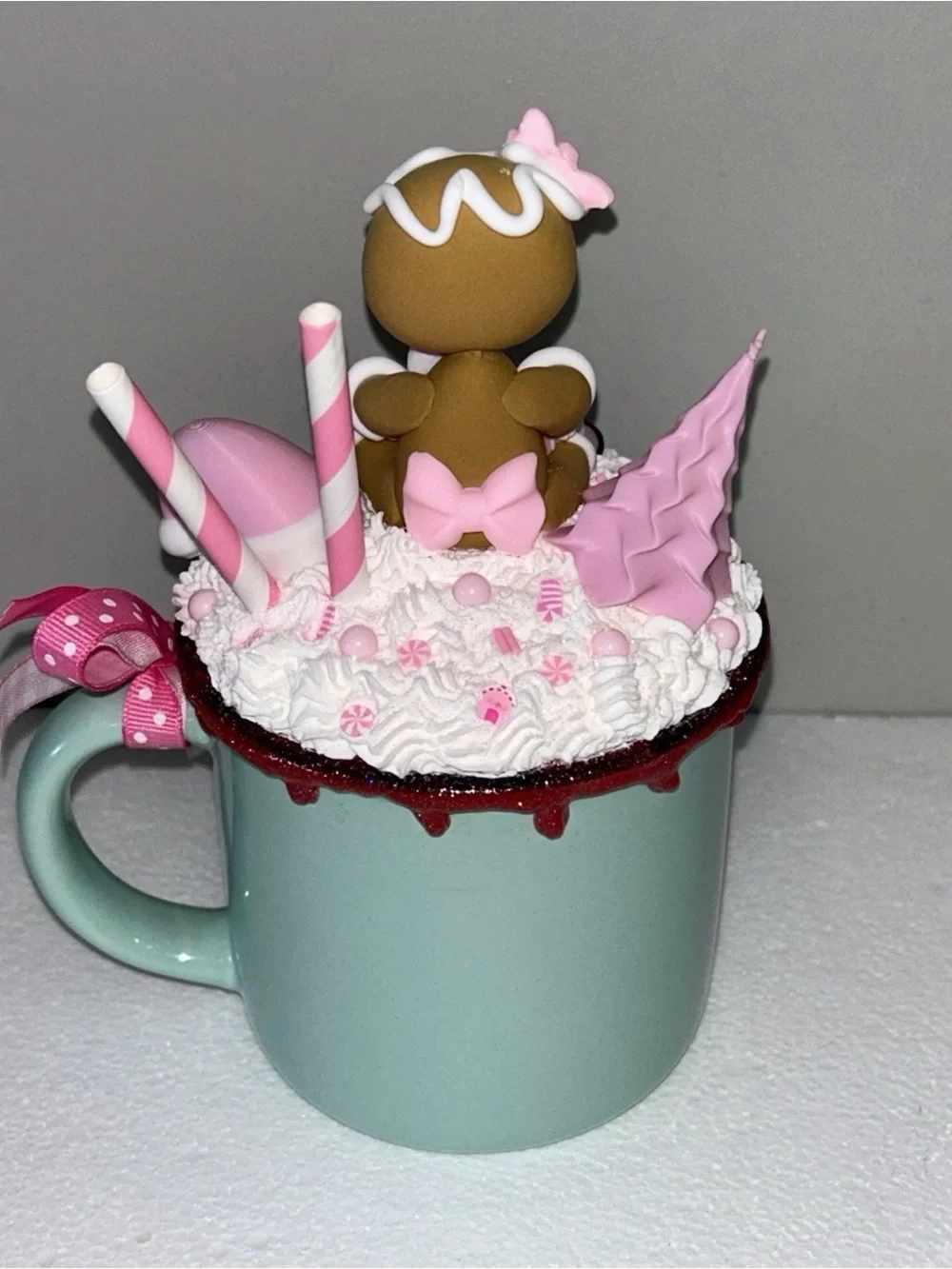 Handmade whimsical pink